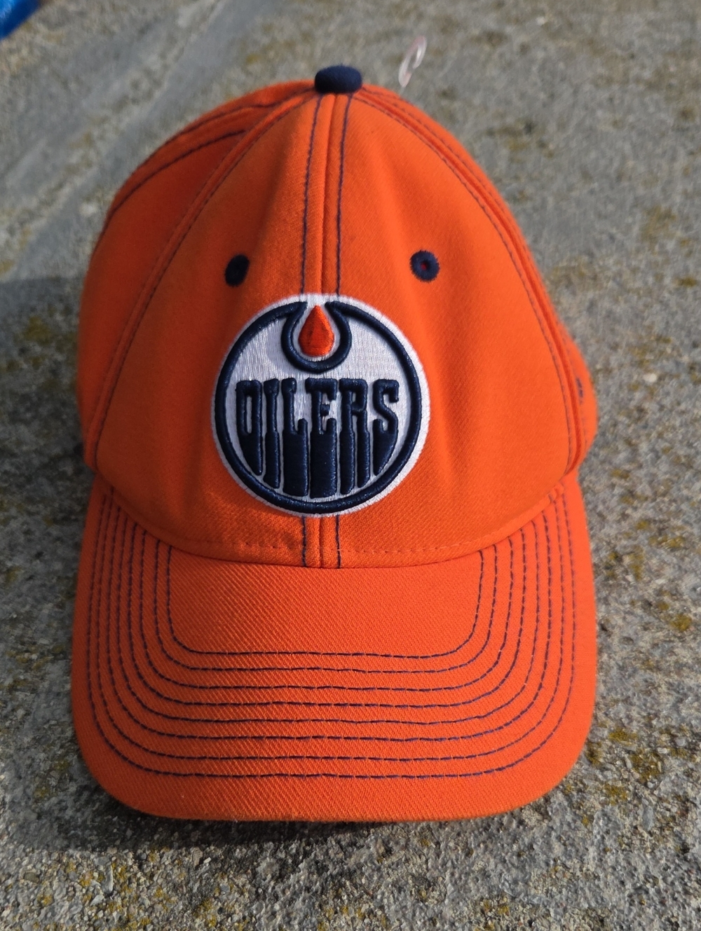 Adidas Orange EDMONTON Oilers Logo Baseball Cap